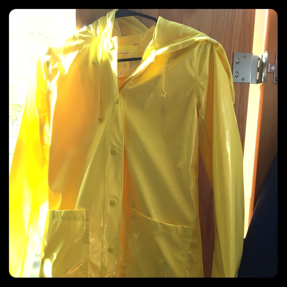 Cute yellow raincoat